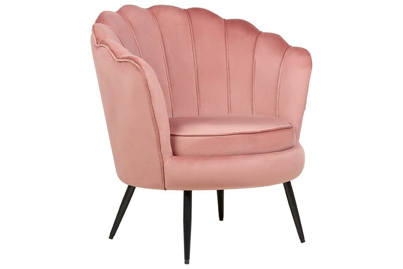 Lenestol Lovikka Rosa/Svart - Rosa/Svart - Møbler - Stoler - Lenestoler - Howard lenestol