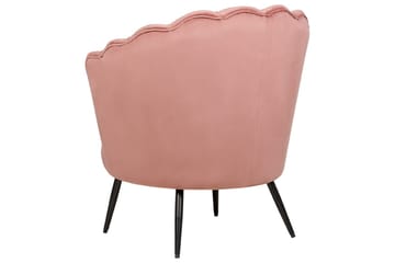 Lenestol Lovikka Rosa/Svart - Rosa/Svart - Møbler - Stoler - Lenestoler - Howard lenestol