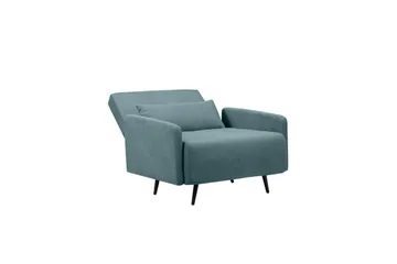 Lenestol Mallory Petrol - Petrol - Møbler - Stoler - Lenestoler - Sengestol