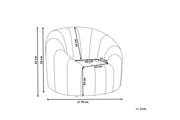 Lenestol Malung - Hvit - Møbler - Stoler - Lenestoler - Lenestol uten armlene