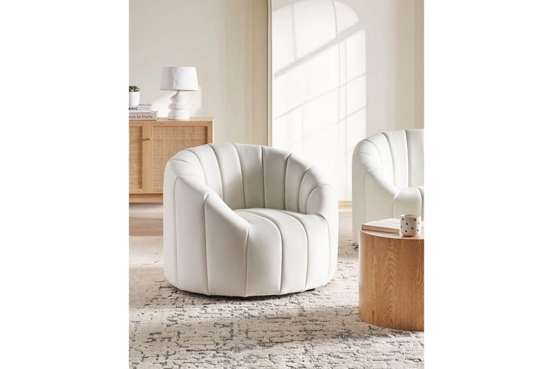 Lenestol Malung - Hvit - Møbler - Stoler - Lenestoler - Lenestol uten armlene