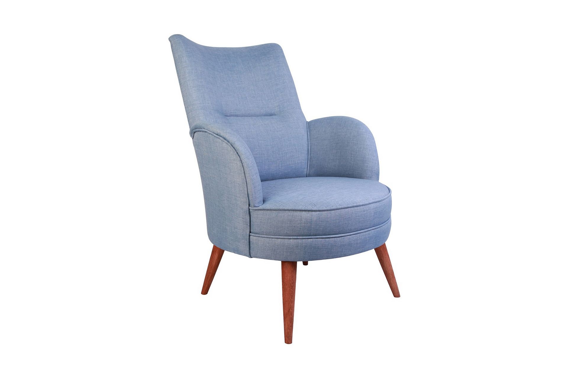 Lenestol Mccalib med Armlene - Blå - Møbler - Stoler - Lenestoler