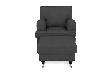 Howard Classic Lenestol med Fotskammel - Antrasitt - Møbler - Stoler - Lenestoler - Howard lenestol