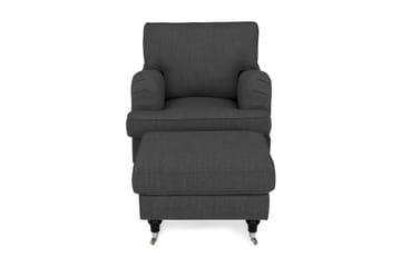 Howard Classic Lenestol med Fotskammel - Antrasitt - Møbler - Stoler - Lenestoler - Howard lenestol