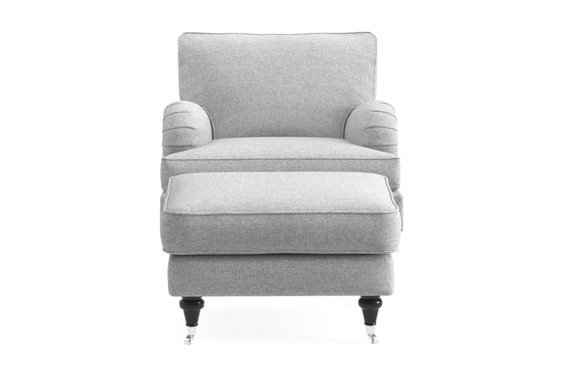 Howard Classic Lenestol med Fotskammel, Grå