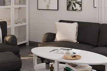 Howard Classic Lenestol med Fotskammel - Mørk grå - Møbler - Stoler - Lenestoler - Howard lenestol