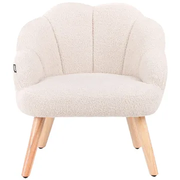 Lenestol Miland - Beige, lyst tre - Møbler - Stoler - Lenestoler - Lenestol uten armlene