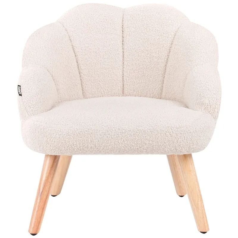 Lenestol Miland - Beige, lyst tre - Møbler - Stoler - Lenestoler - Lenestol uten armlene