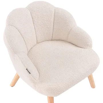 Lenestol Miland - Beige, lyst tre - Møbler - Stoler - Lenestoler - Lenestol uten armlene