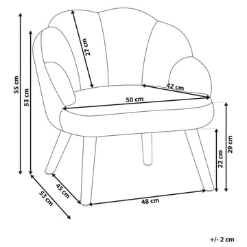 Lenestol Miland - Beige, lyst tre - Møbler - Stoler - Lenestoler - Lenestol uten armlene