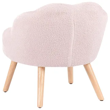 Lenestol Miland - Rosa, lyst tre - Møbler - Stoler - Lenestoler - Lenestol uten armlene