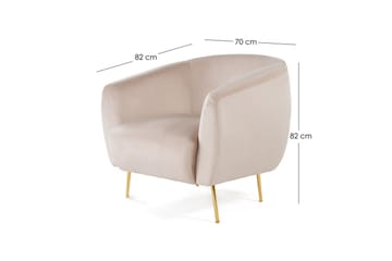 Lenestol Narayn - Beige - Møbler - Stoler - Lenestoler