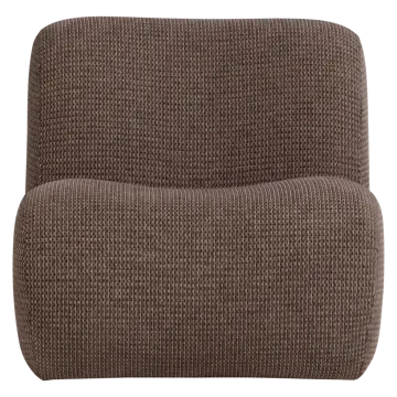 Lenestol Nomu - Brun melange - Møbler - Stoler - Lenestoler - Lenestol uten armlene