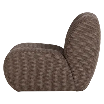 Lenestol Nomu - Brun melange - Møbler - Stoler - Lenestoler - Lenestol uten armlene