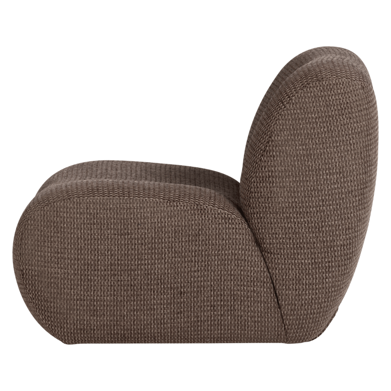 Lenestol Nomu - Brun melange - Møbler - Stoler - Lenestoler - Lenestol uten armlene