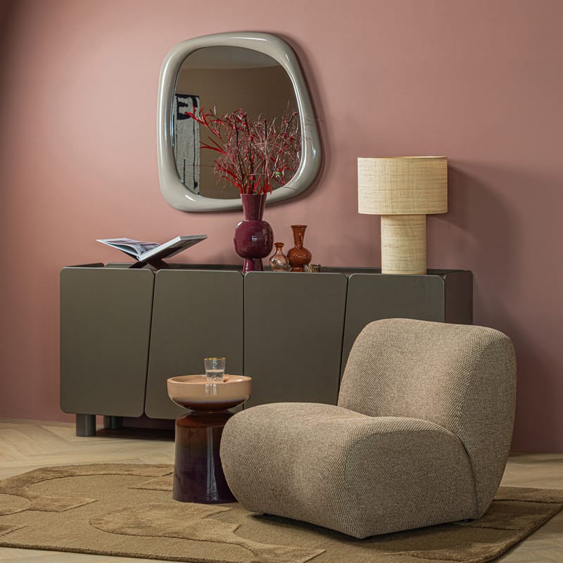 Lenestol Nomu - Lys brun melange - Møbler - Stoler - Lenestoler - Lenestol uten armlene