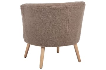 Lenestol Odenzen Brunt/lyst tre - Brunt/lyst tre - Møbler - Stoler - Lenestoler - Lenestol uten armlene