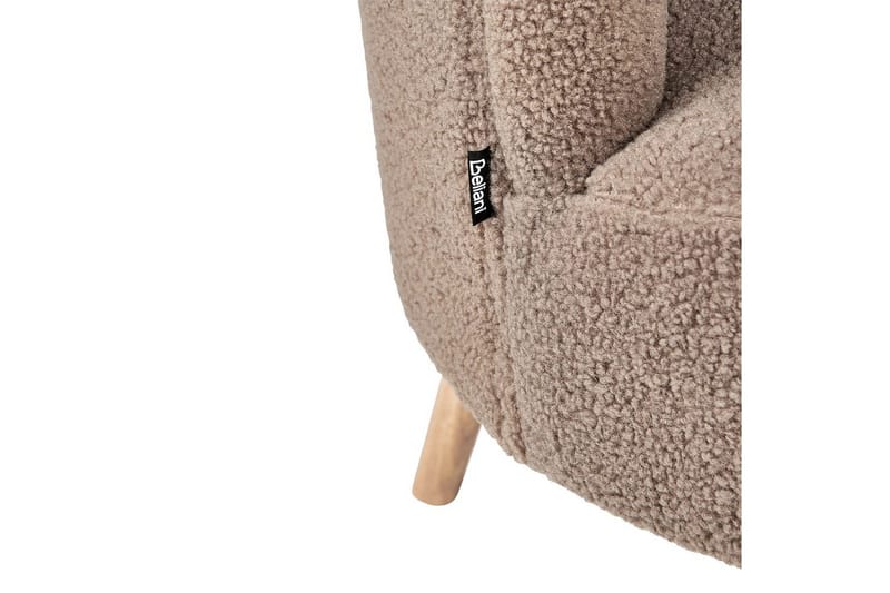 Lenestol Odenzen Brunt/lyst tre - Brunt/lyst tre - Møbler - Stoler - Lenestoler - Lenestol uten armlene