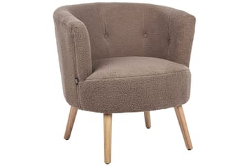 Lenestol Odenzen Brunt/lyst tre - Brunt/lyst tre - Møbler - Stoler - Lenestoler - Lenestol uten armlene