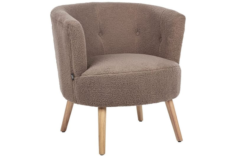 Lenestol Odenzen Brunt/lyst tre - Brunt/lyst tre - Møbler - Stoler - Lenestoler - Lenestol uten armlene