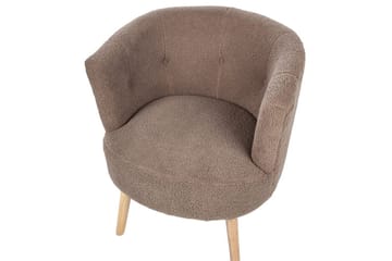 Lenestol Odenzen Brunt/lyst tre - Brunt/lyst tre - Møbler - Stoler - Lenestoler - Lenestol uten armlene