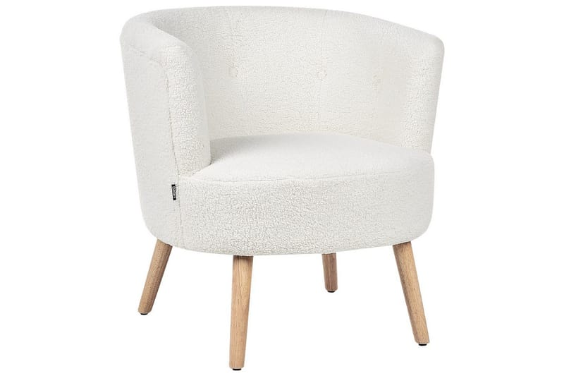 Lenestol Odenzen Hvit/lyst tre - Hvit/lyst tre - Møbler - Stoler - Lenestoler - Lenestol uten armlene