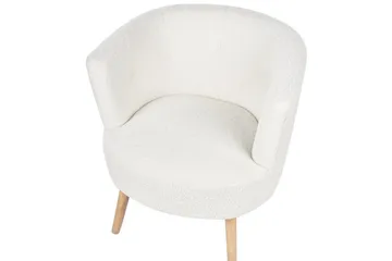 Lenestol Odenzen Hvit/lyst tre - Hvit/lyst tre - Møbler - Stoler - Lenestoler - Lenestol uten armlene