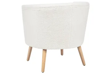 Lenestol Odenzen Hvit/lyst tre - Hvit/lyst tre - Møbler - Stoler - Lenestoler - Lenestol uten armlene