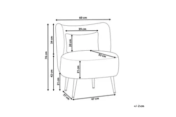 Lenestol Otsby - Beige, svart - Møbler - Stoler - Lenestoler - Lenestol uten armlene