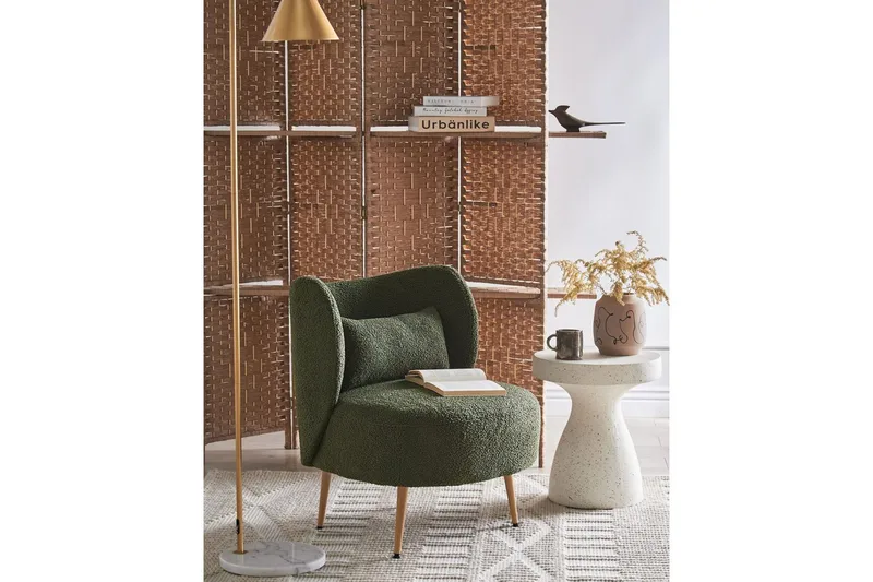 Lenestol Otsby II Mørk grønn/lyst tre - Mørk grønn/lyst tre - Møbler - Stoler - Lenestoler - Lenestol uten armlene