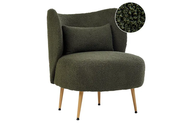 Lenestol Otsby II Mørk grønn/lyst tre, Mørk grønn/lyst tre