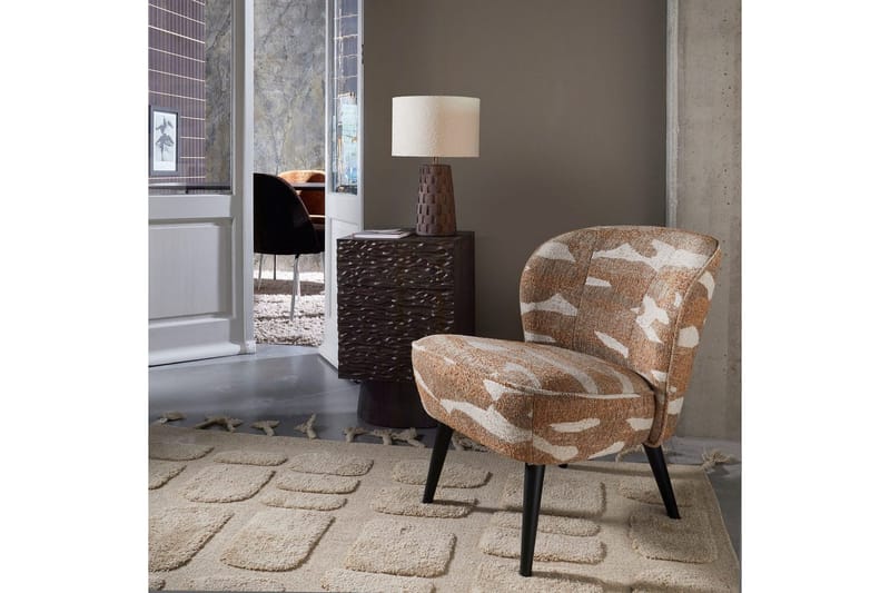 Lenestol Sara - Sand - Møbler - Stoler - Lenestoler - Lenestol uten armlene