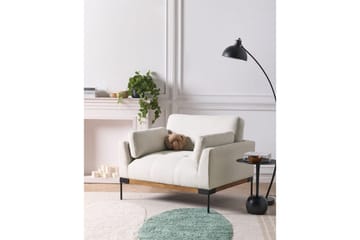 Lenestol Skaven Beige/svart - Beige/svart - Møbler - Stoler - Lenestoler - Lenestol uten armlene