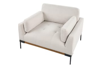 Lenestol Skaven Beige/svart - Beige/svart - Møbler - Stoler - Lenestoler - Lenestol uten armlene