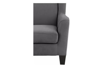 Lenestol Spicy Microfiber - Grå - Møbler - Stoler - Lenestoler - Ørelappstol