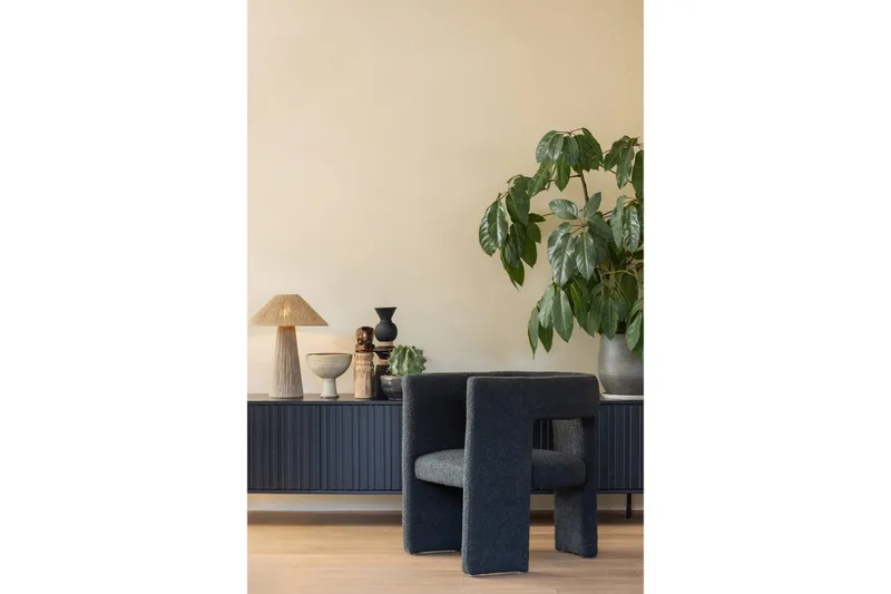 Lenestol Tiwa - Mørkegrå - Møbler - Stoler - Lenestoler