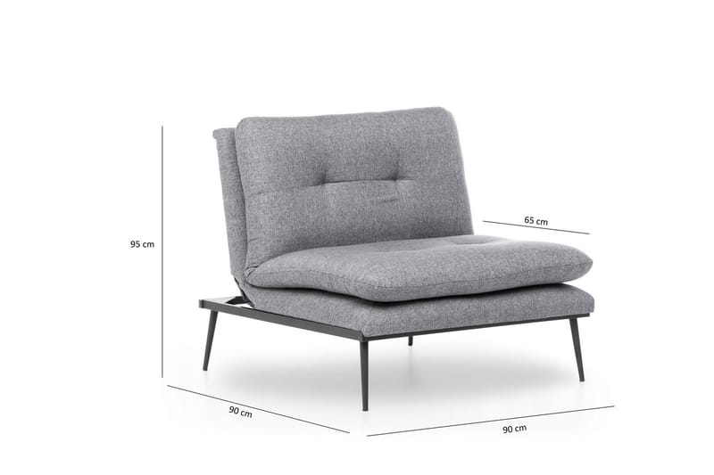 Bramelia Fåtölj - Grå - Møbler - Stoler - Lenestoler - Lenestol uten armlene