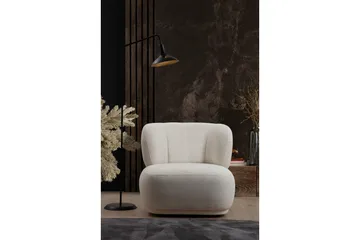 Cassius Lenestol - Hvit - Møbler - Stoler - Lenestoler - Lenestol uten armlene