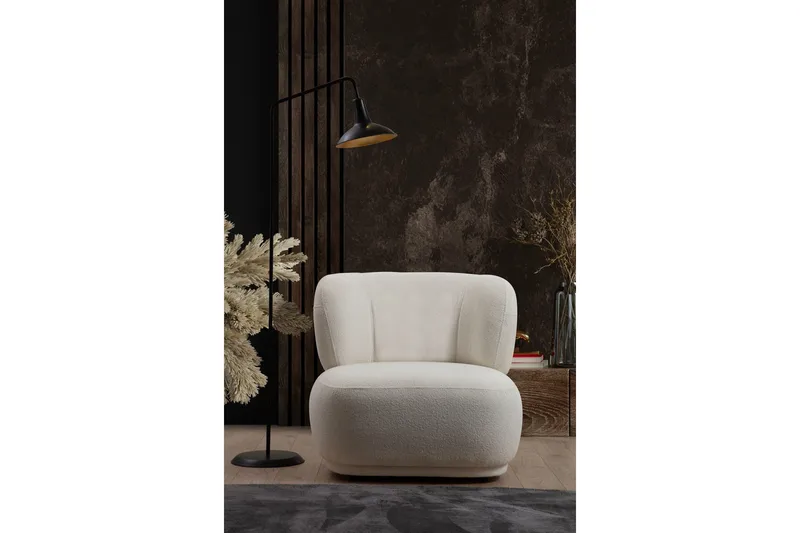 Cassius Lenestol - Hvit - Møbler - Stoler - Lenestoler - Lenestol uten armlene