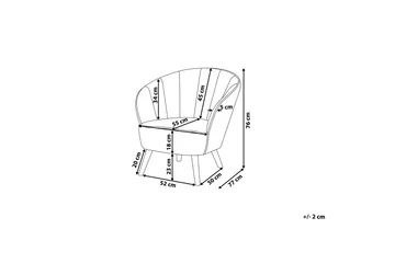 Dala Lenestol - Grå - Møbler - Stoler - Lenestoler - Lenestol uten armlene