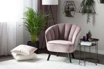 Dala Lenestol - Rosa - Møbler - Stoler - Lenestoler - Lenestol uten armlene