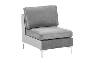 Evja 1-seters modul - Fløyel/Grå - Møbler - Stoler - Lenestoler - Lenestol uten armlene