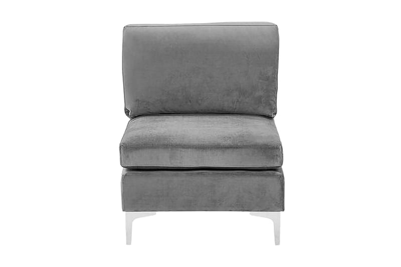 Evja 1-seters modul - Fløyel/Grå - Møbler - Stoler - Lenestoler - Lenestol uten armlene