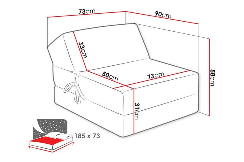 Kintore Fåtölj Dark blue - Møbler - Stoler - Lenestoler - Sengestol