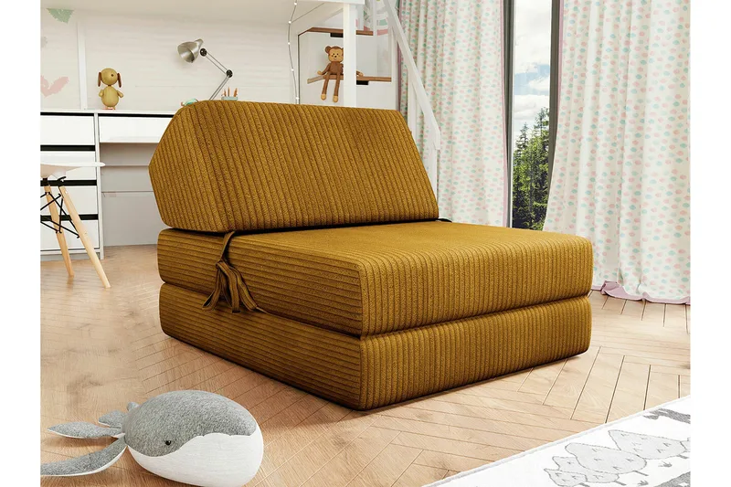 Kintore Fåtölj NO_BRAND Dark yellow - Møbler - Stoler - Lenestoler - Sengestol