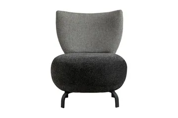 Lolya Lenestol - Antrasitt/Natur - Møbler - Stoler - Lenestoler - Lenestol uten armlene