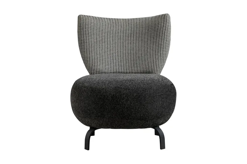 Lolya Lenestol - Antrasitt/Natur - Møbler - Stoler - Lenestoler - Lenestol uten armlene