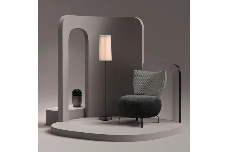 Lolya Lenestol - Antrasitt/Natur - Møbler - Stoler - Lenestoler - Lenestol uten armlene