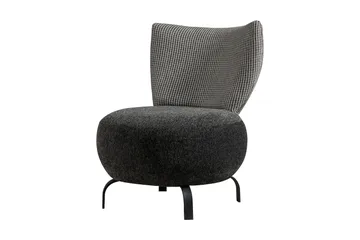 Lolya Lenestol - Antrasitt/Natur - Møbler - Stoler - Lenestoler - Lenestol uten armlene