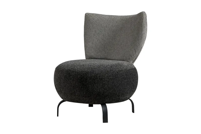 Lolya Lenestol - Antrasitt/Natur - Møbler - Stoler - Lenestoler - Lenestol uten armlene
